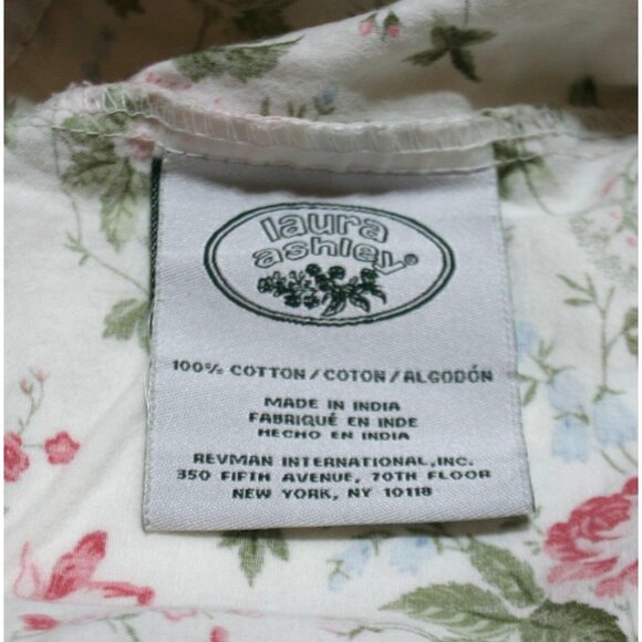 Laura Ashley 2 Lilian King Pillowcases Pink Floral 100% Cotton Cottage Romantic - Picture 4 of 6